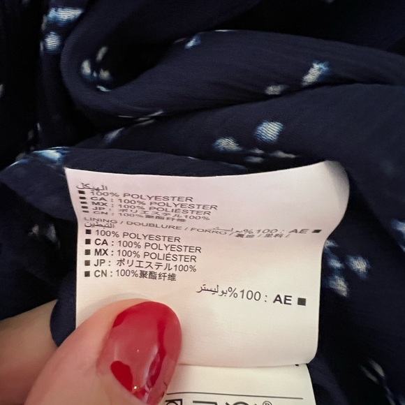 Old Navy Dark Blue Skater Skirt with White Pattern - Picture 3 of 4